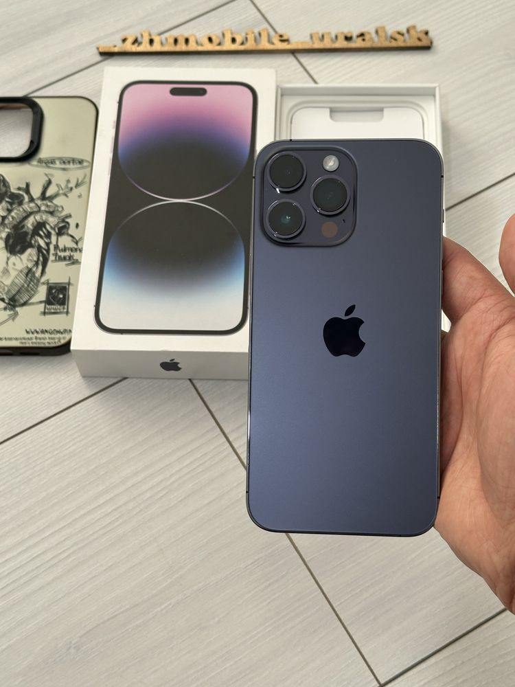  iPhone 14pro max 5G 128gb 3J/A deep purple в нулёвом сост.