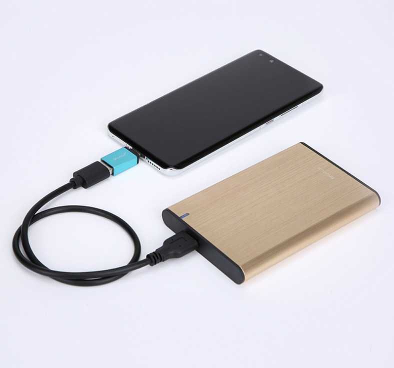 Кейс для диска. 2,5 HDD External Case USB 3.0 Золотой