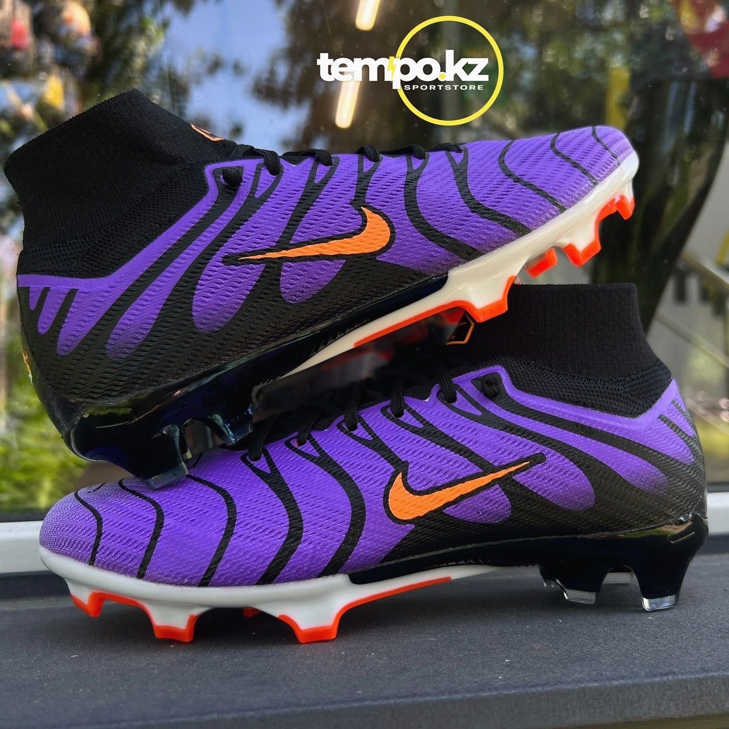 Nike Mercurial Air Zoom Mbappe фиолетовый бутсы футбольные