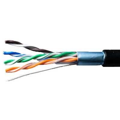 Кабель UTP (FTP) CAT 5E 4x2x0.51 305м, уличный, чистая медь