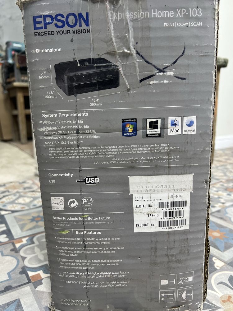 Продаю принтер Epson XP-103