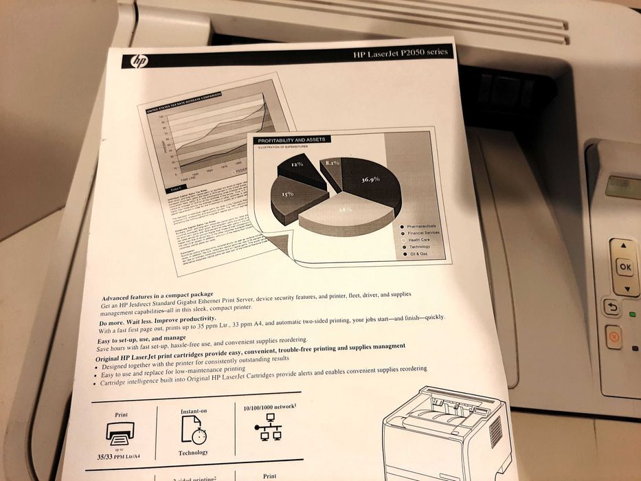 Принтер лазерный HP LaserJet P2055, ч/б, A4