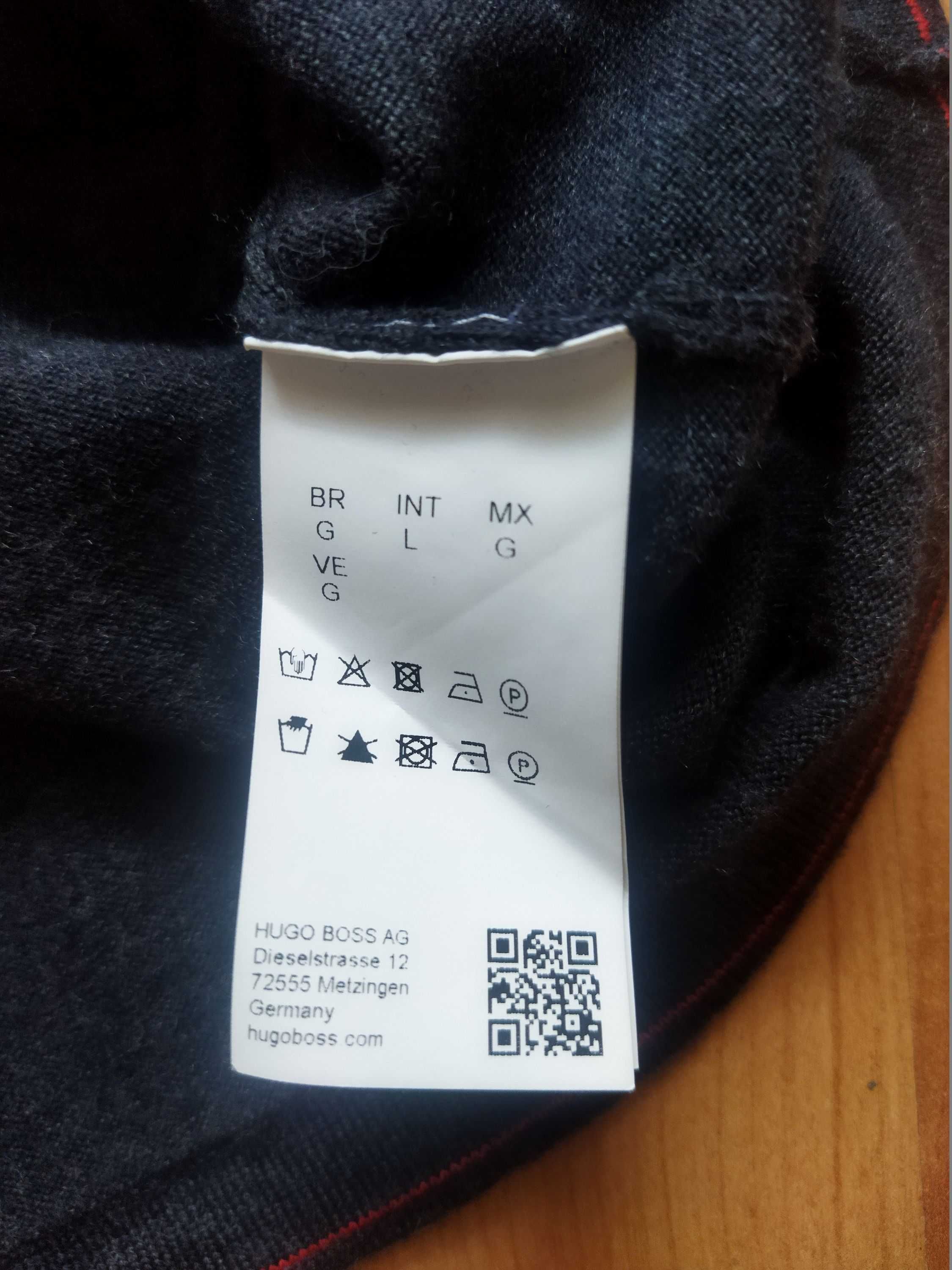 Свитер-полузамок Hugo Boss (Германия),шерсть,оригинал,новый,р-р 48