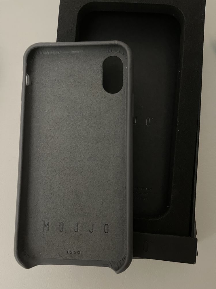 Кожаный чехол Mujjo на Iphone X, 14 pro max, 12 pro max