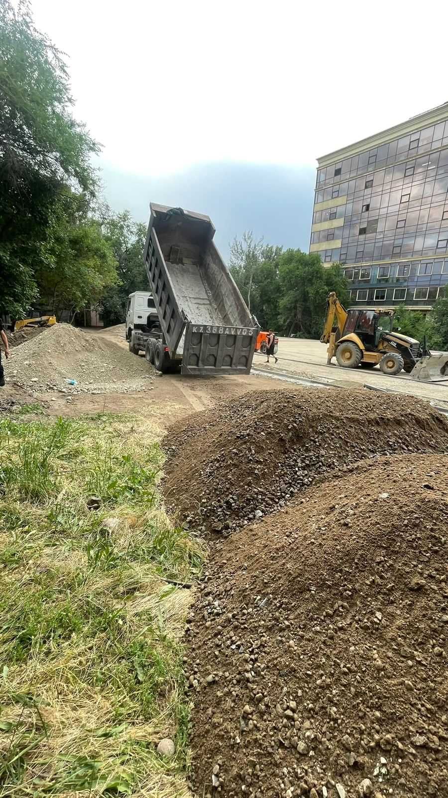 Балласт гравий щебень чернозем отсев грунт песок мытый от tasyma.kz