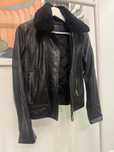 Куртка кожа massimo dutti