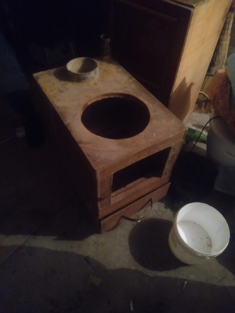 Угольная печька..
