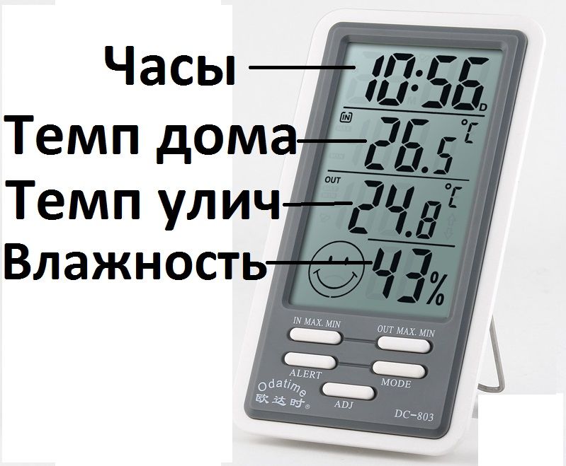 Метеостанция для дома DC-803. Термо-гигрометр. Новый