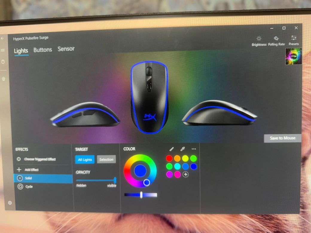 Игровая мышь Hyperx pulsefire surge RGB