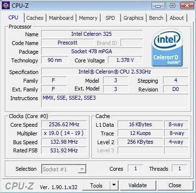 Системный блок Intel® Celeron D 2.5 GHz (GeForce FX 5500) (Лот№14)