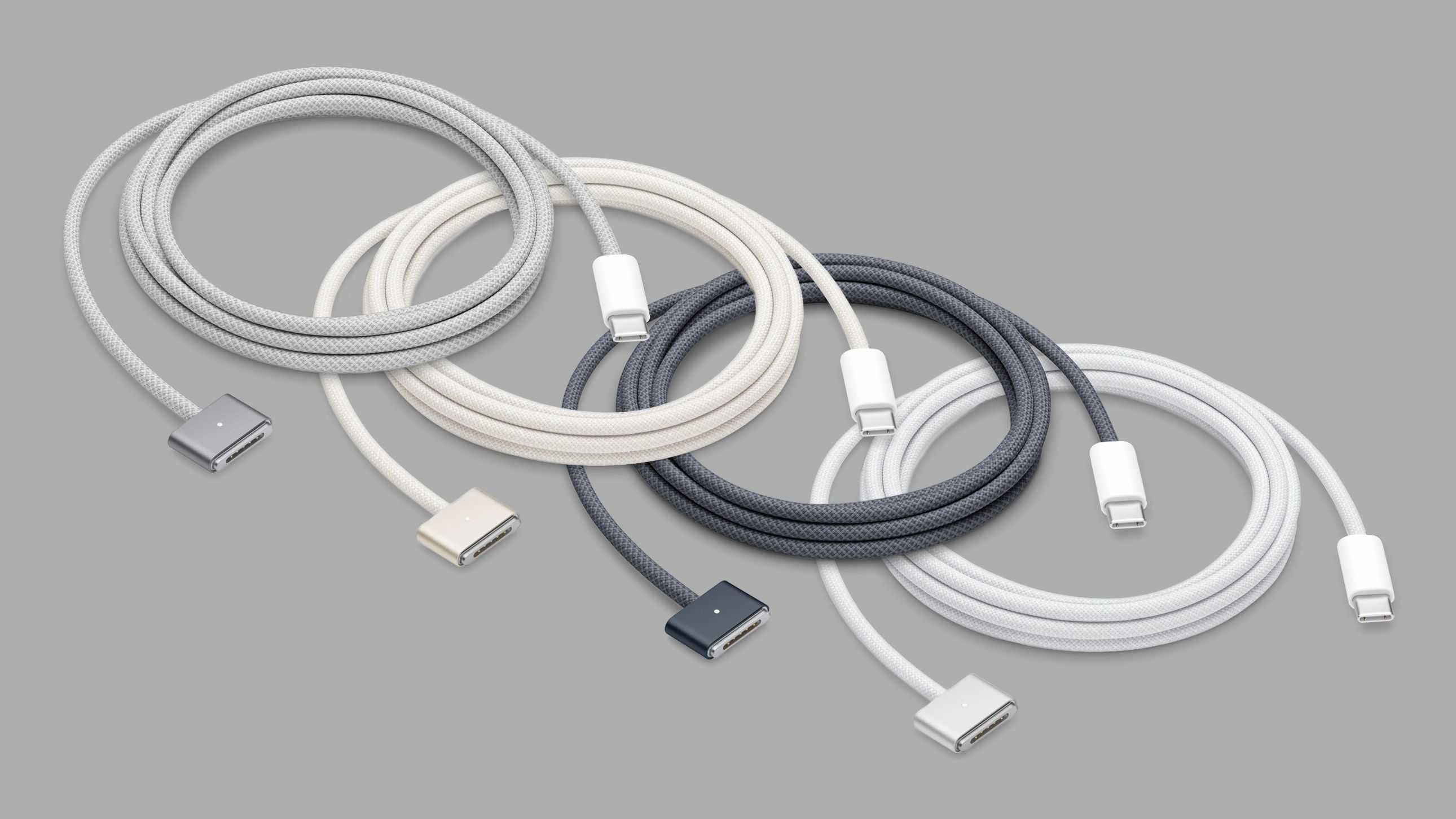 Кабель для зарядки USB-C to MagSafe 3 (Midnight, Space Gray, Star)