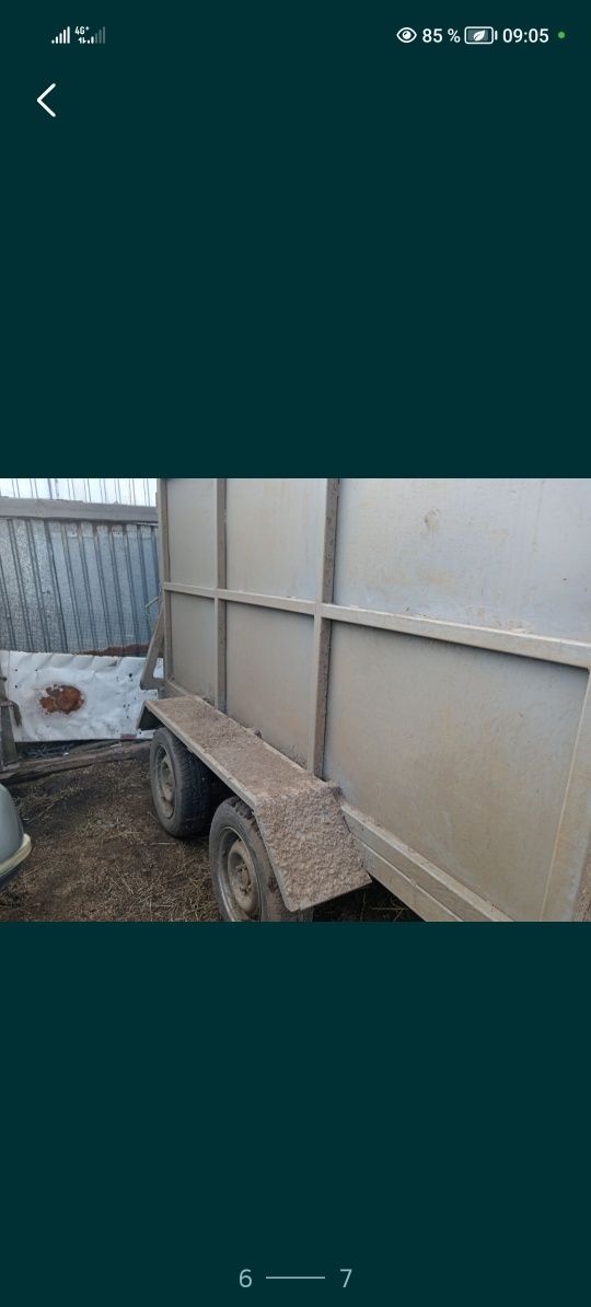 Продам прицеп коневоз двухосный