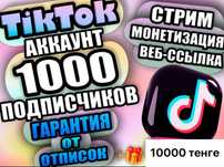 Тик ток аккаунт с 1000 подписчиков стрим все открыть