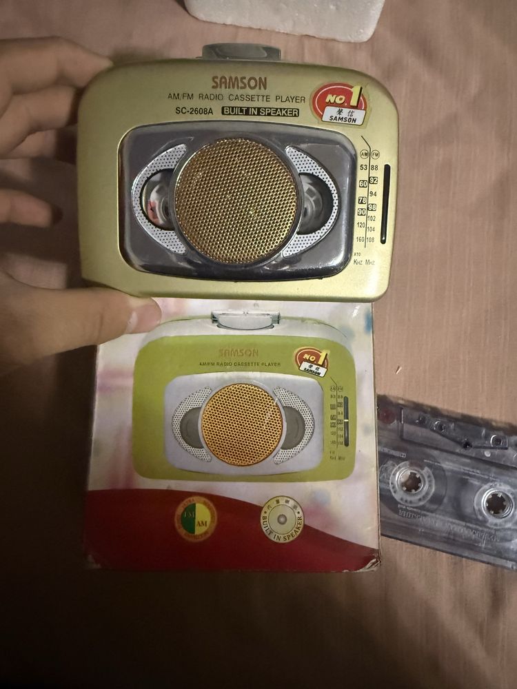 Радио кассета новый