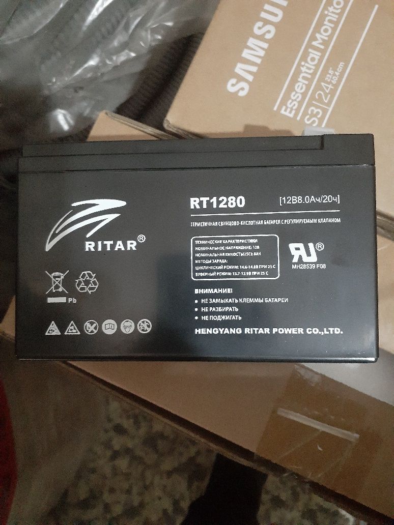 Продам аккумуляторные батарей для ИБП. Новые фирмы SVC  и RITAR 12B/8