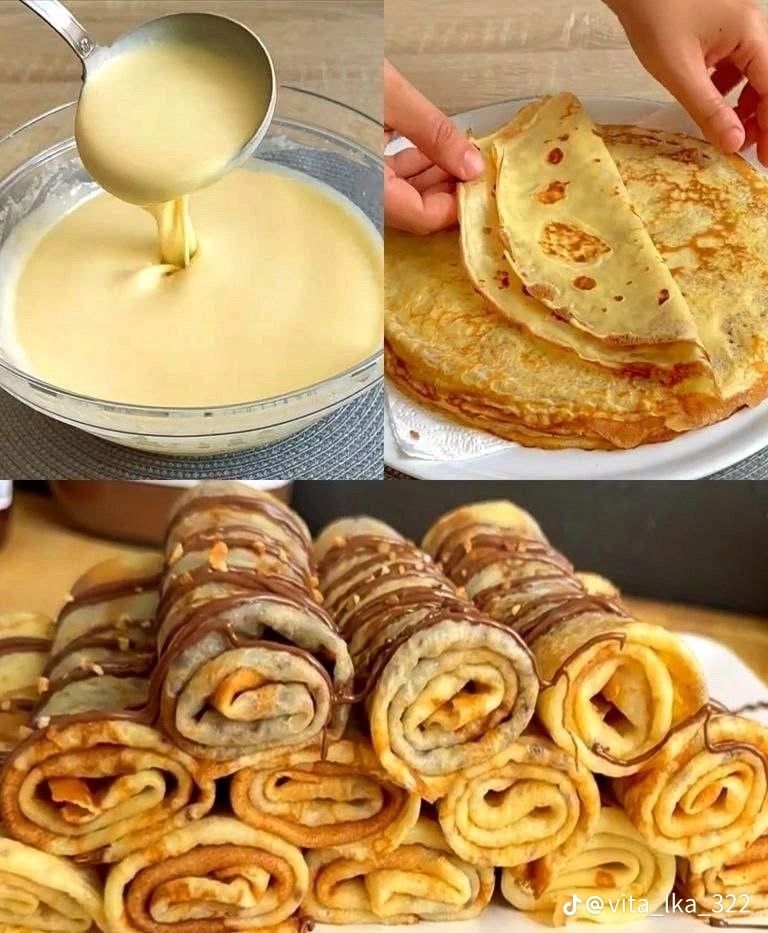 Домашние блинчики с начинками
