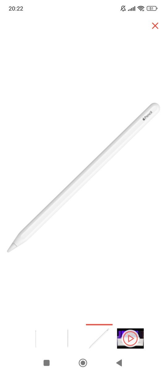 Стилус Apple Pencil 2nd Generation