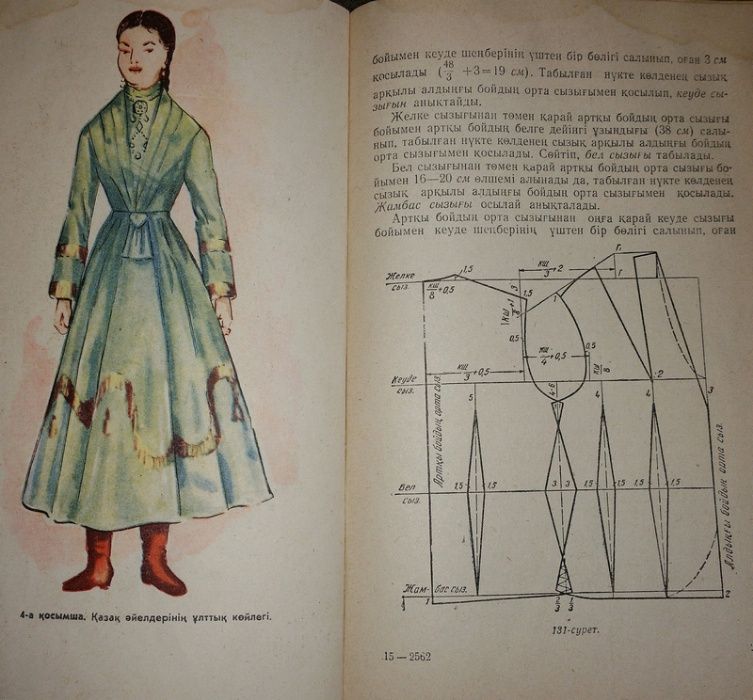 Книга "Кройки и Шитья"(на каз. яз) 1961г. раритет