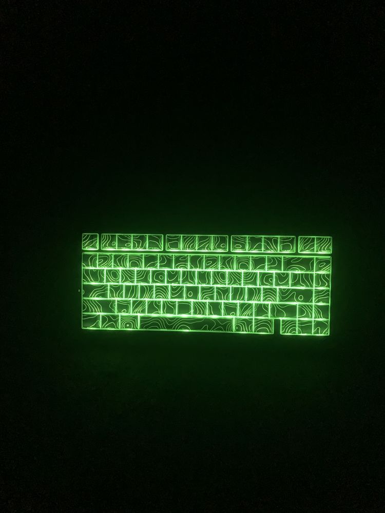 Mchose G75 Pro topographic matcha switches