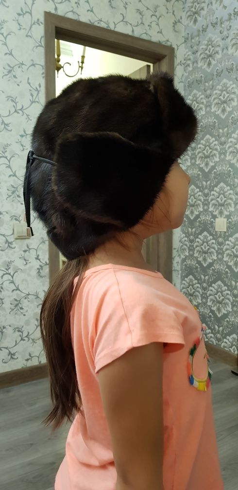 Норковая шапка женская