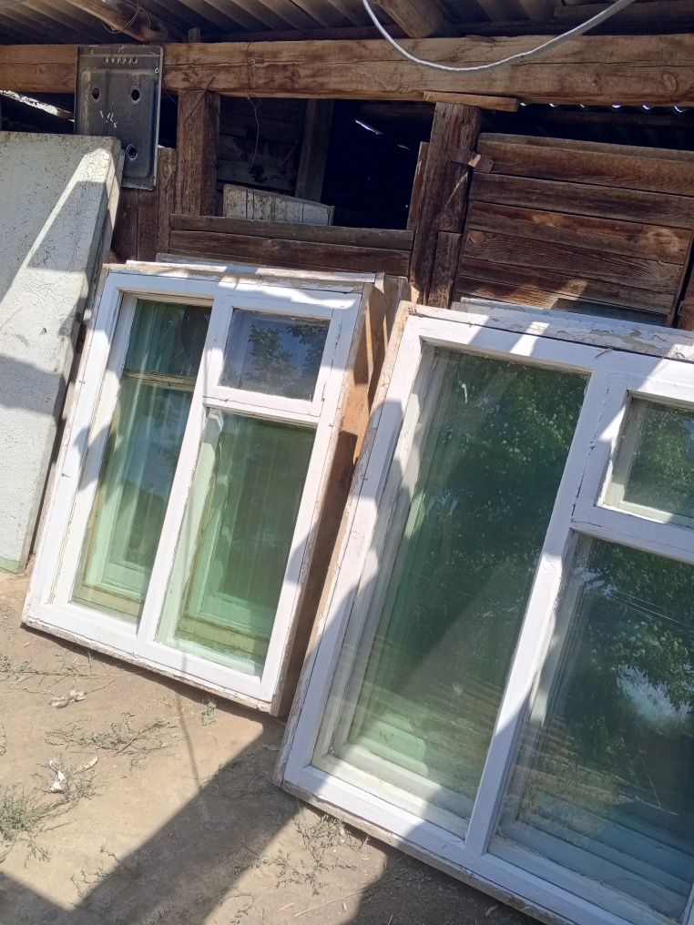 Продам бу окна деревянные