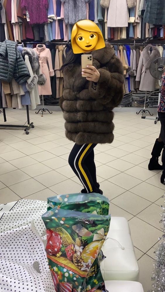Шуба из песца