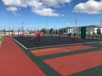 Резиновые плитки, тартан, бесшовное покрытие, резиновые крошки