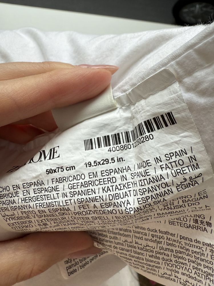 Подушка Zara home перо