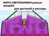 ФИТО-ЛАМПЫ лампочки линейные и подвесные фито-светильники для растений