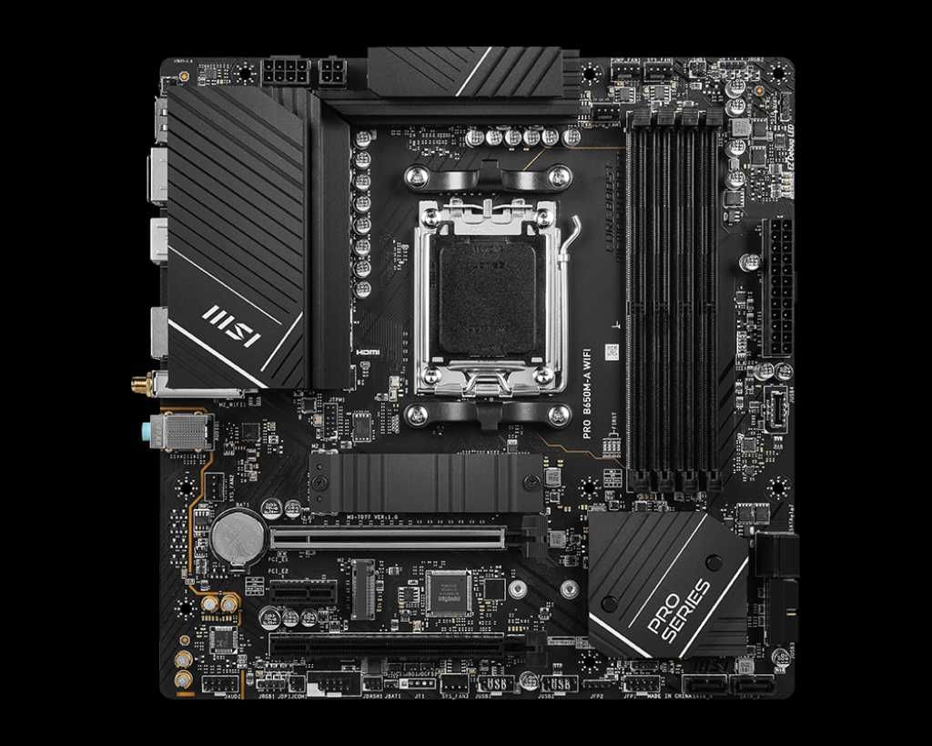 Материнская плата MSI PRO B650M-A WIFI AM5 B650 4xDDR5  mATX