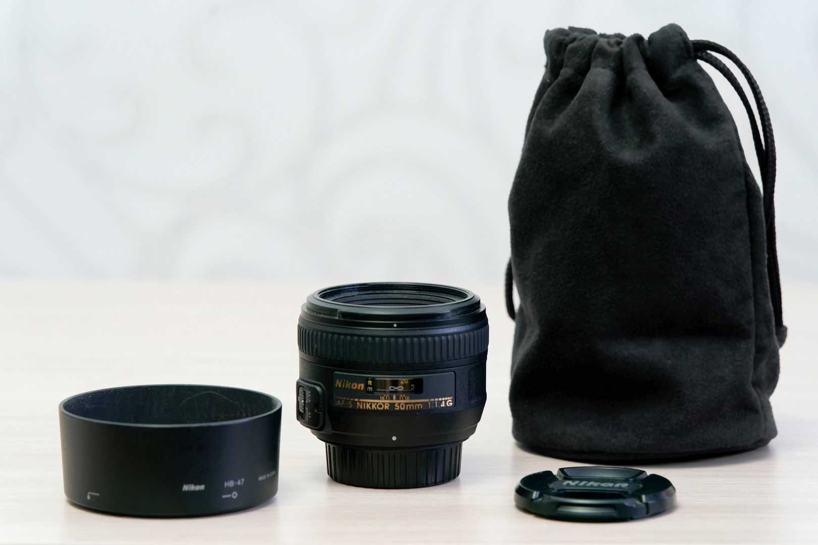 Объектив Nikon AF-S 50mm f/1.4G (для полного кадра)