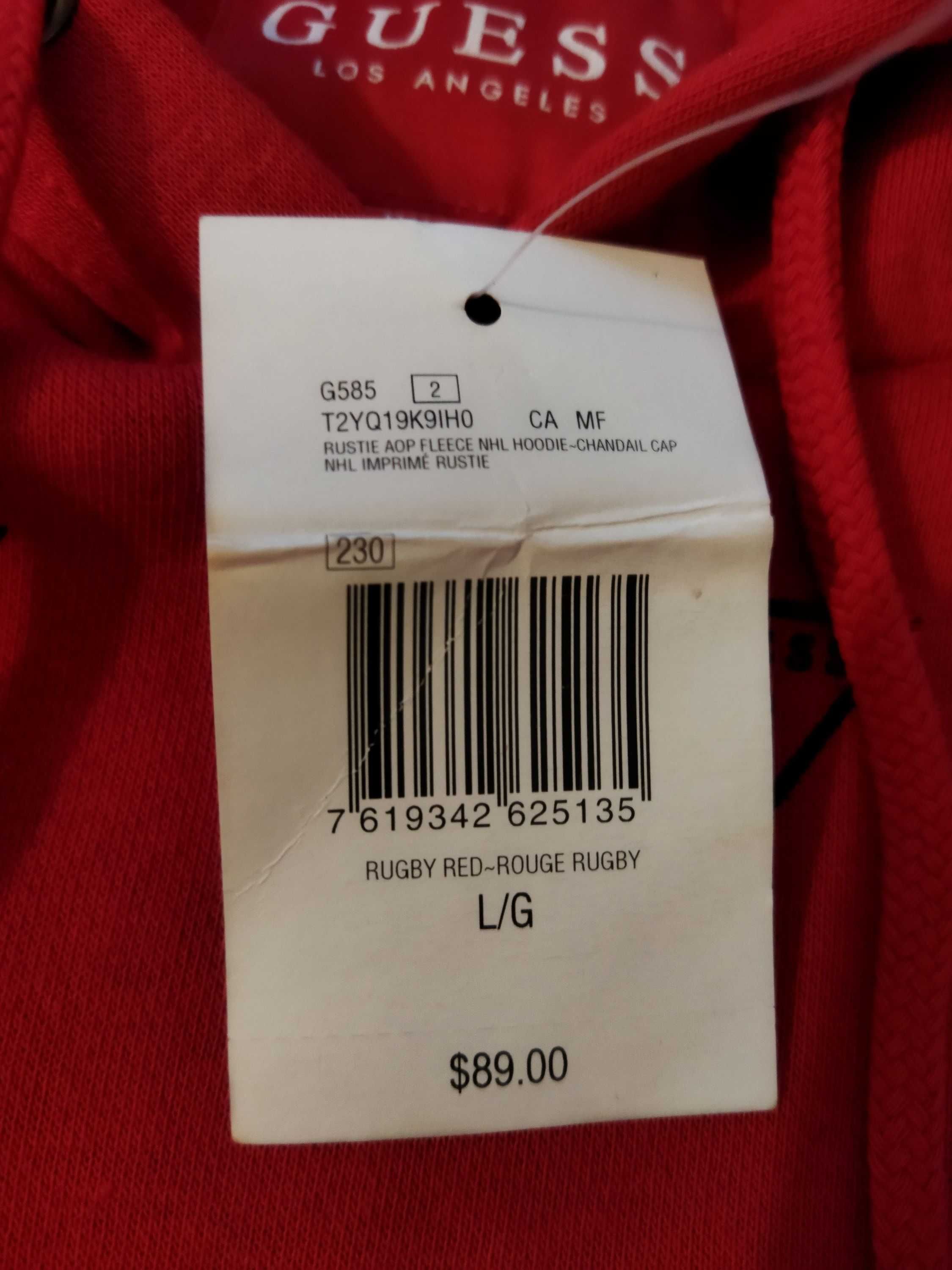 Толстовка-худи Guess (США,Лос-Анжелес),оригинал,новая,р-р 50