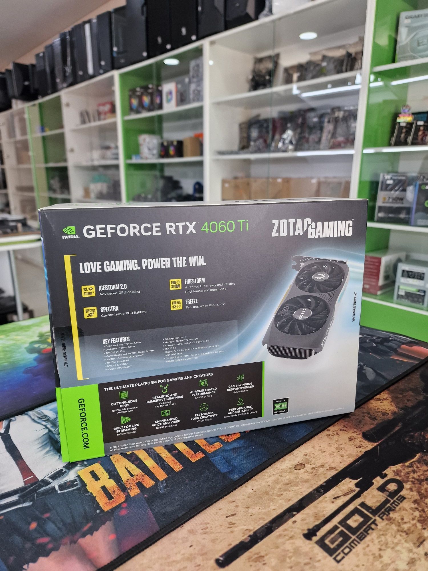 Продаётся видеокарта RTX 4060Ti 8GB ZotacGaming