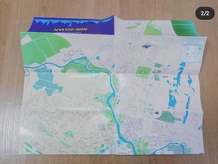 КАРТА г. Астана  на английском языке / maps-scheme