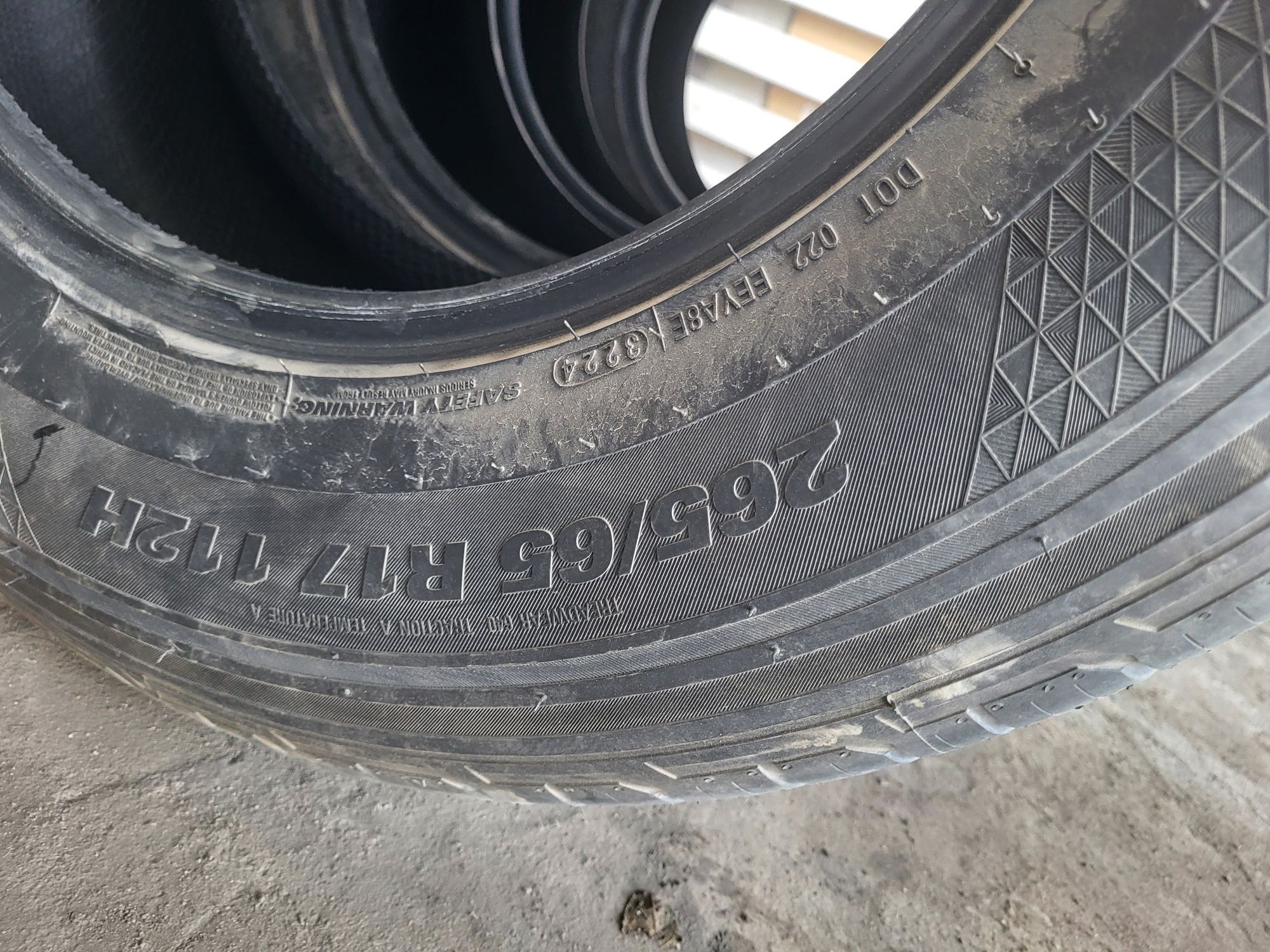 Продам шины Kumho 265/65/17.