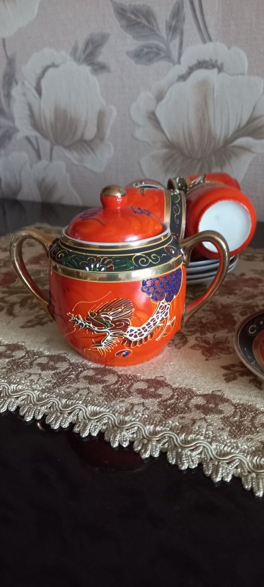 Кофейный сервиз Dragon Ware,Япония,винтаж