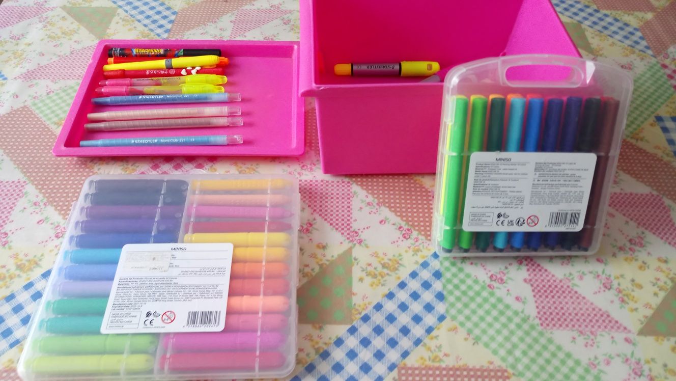 2 Набора маркеров Miniso 24 и 18 цветов