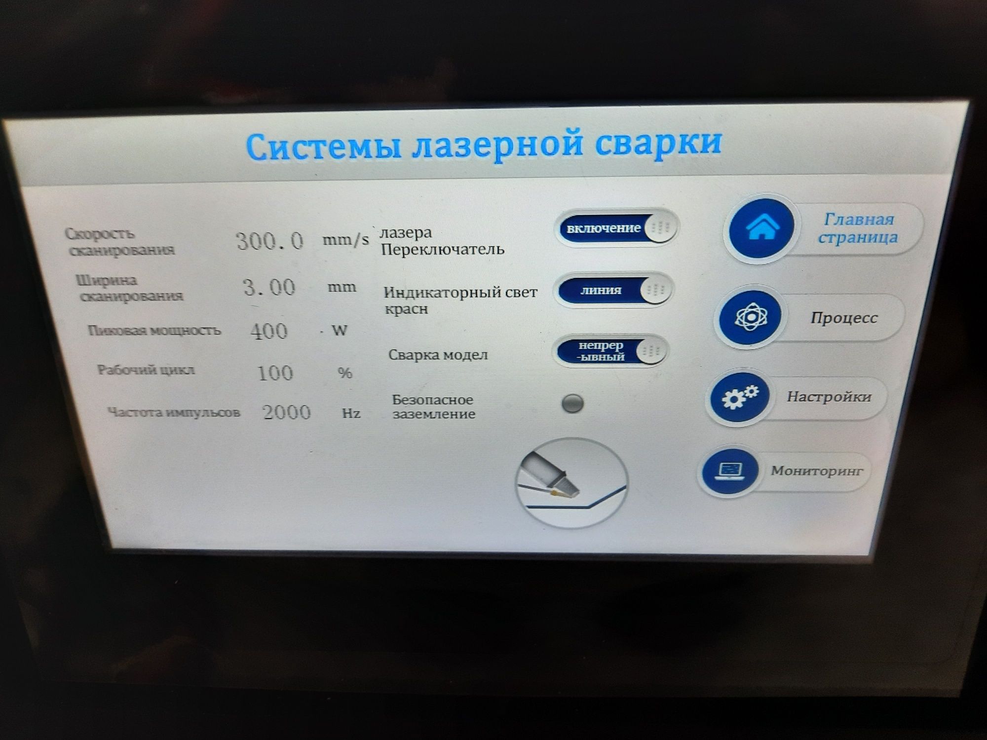 Аппарат лазерной сварки.