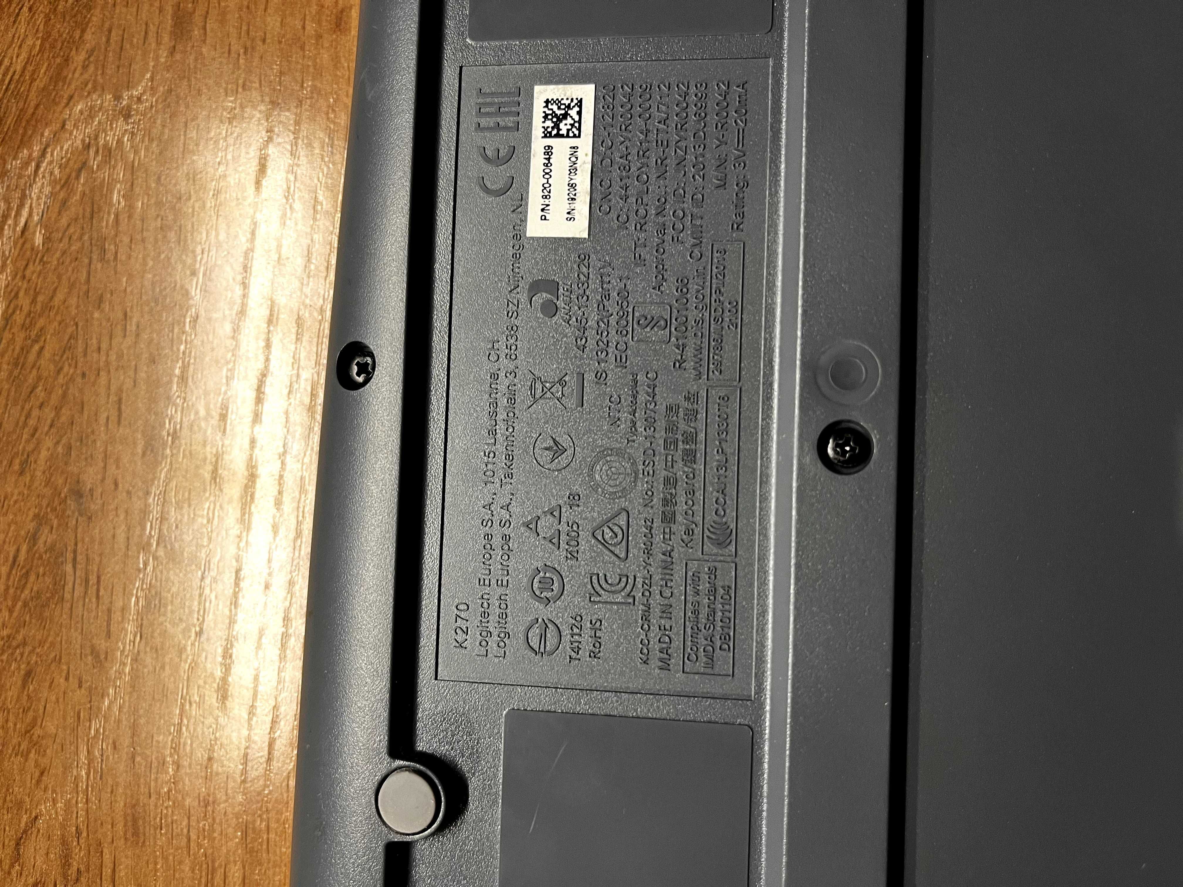 Клавиатура Logitech K270 + мышка M185
