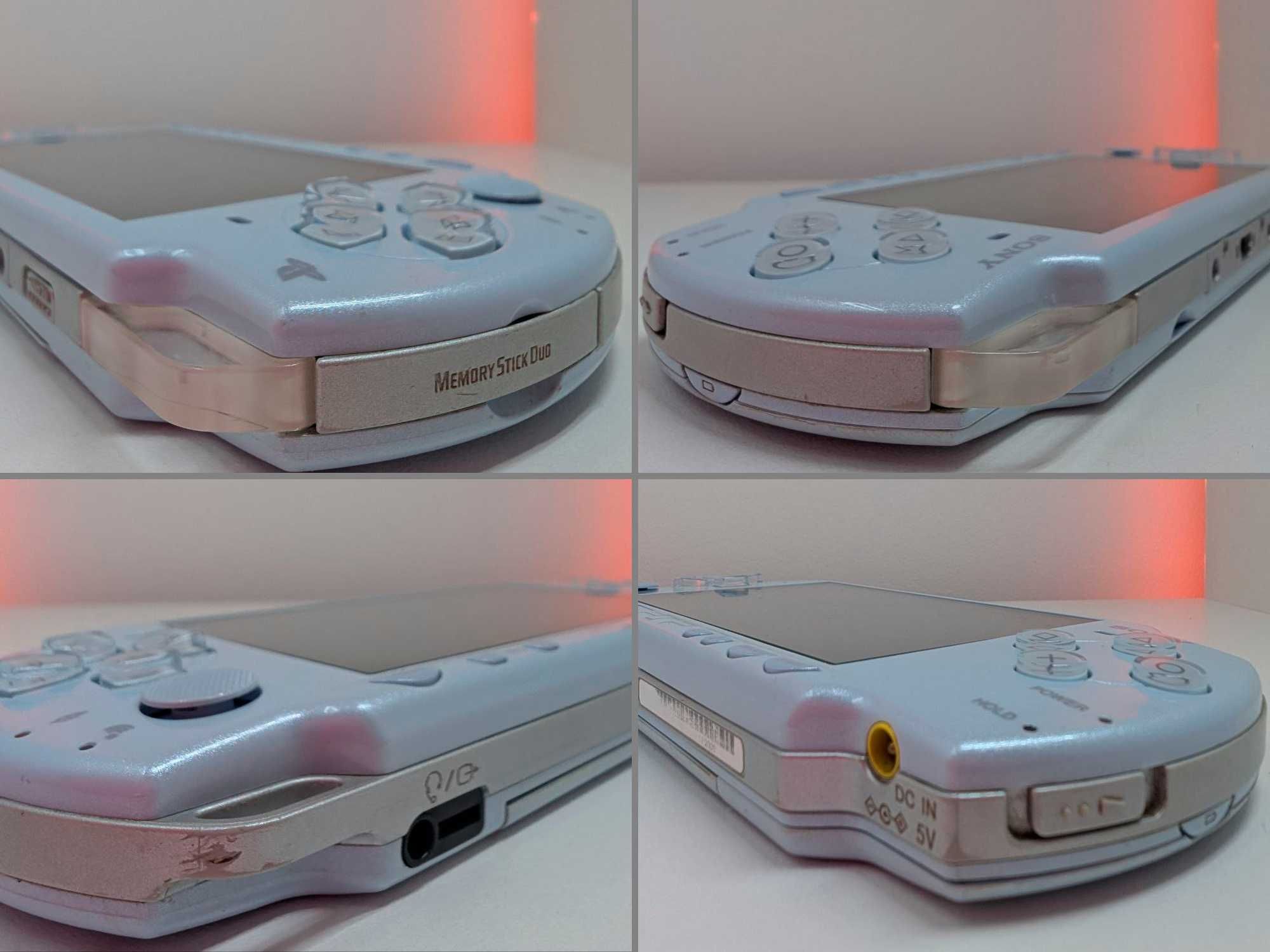 Sony PSP 2000 (Felicia Blue, 64гб, прошитая, с играми, АКБ OSTENT)