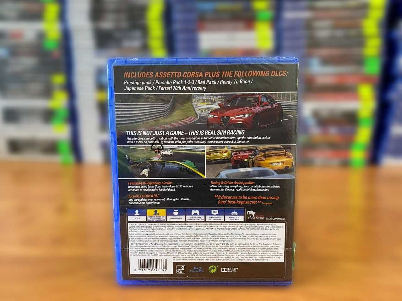 НОВЫЙ Assetto Corsa Ultimate Edition PS4/PS5 Большой Выбор Дисков