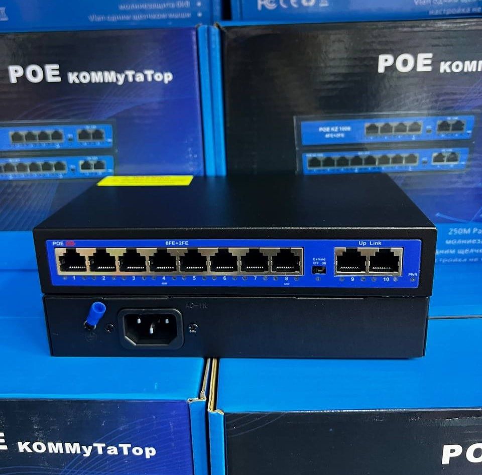 Коммутатор, регистратор, ip камера для видеонаблюдения