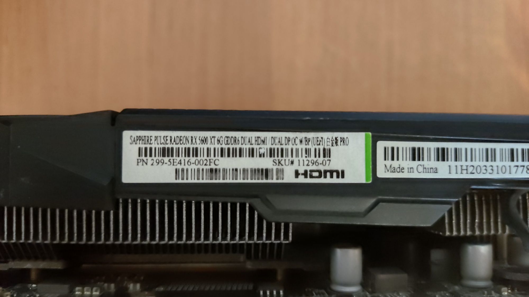 Radeon RX 5600 XT 6GB Sapphire Pulse