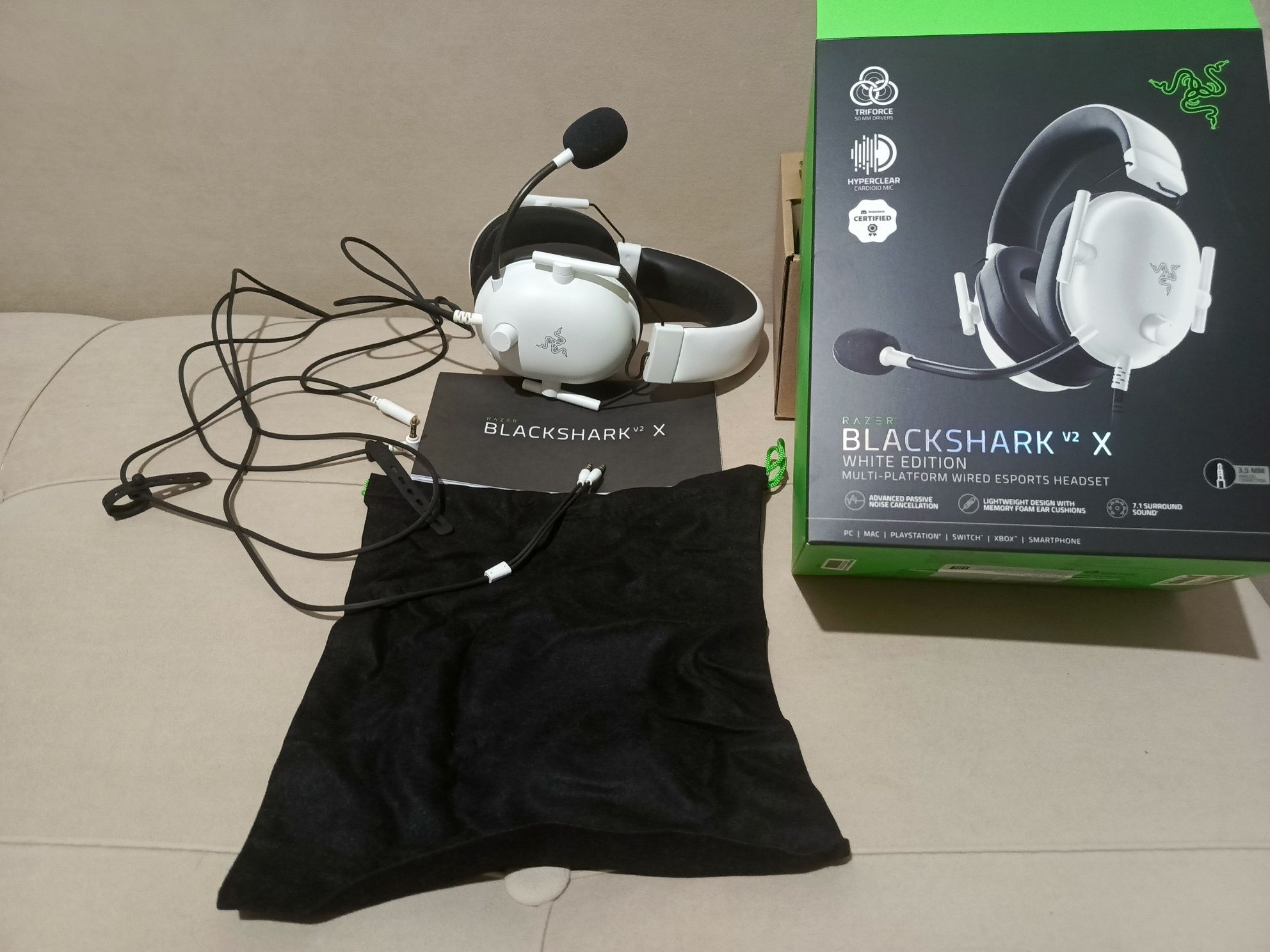 Продам наушники Black Shark v2 X