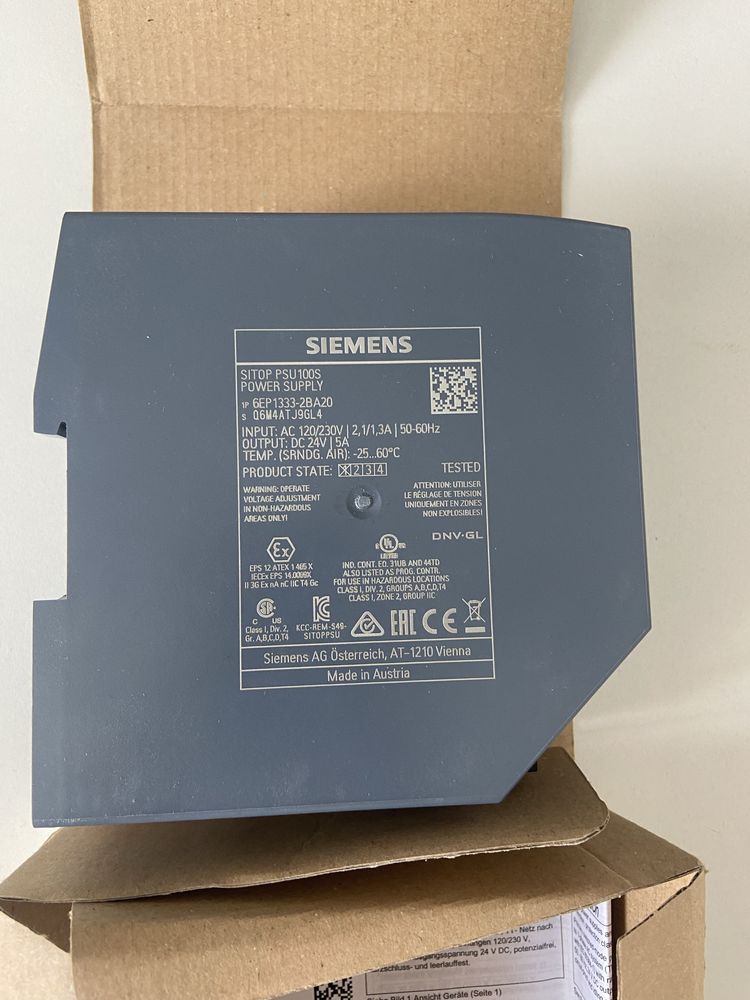 Стабилизированный блок питания 24В/5А Siemens SITOP PSU100S