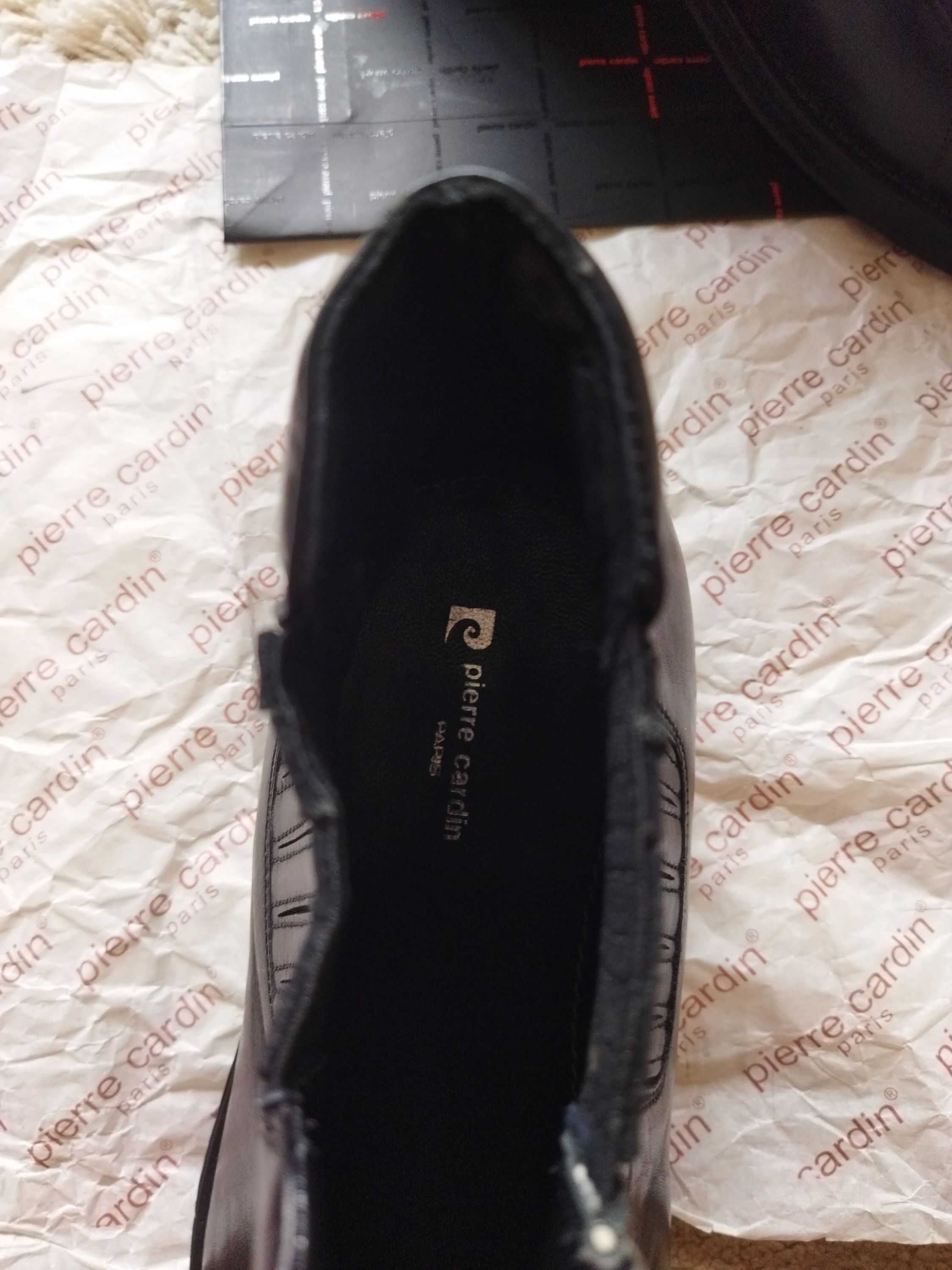 Ботинки модельные Pierre Cardin (Франция),кожа,оригинал,новые,р-р 43