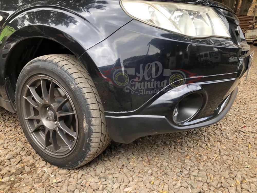 Губа на передний бампер STI Subaru Forester SH