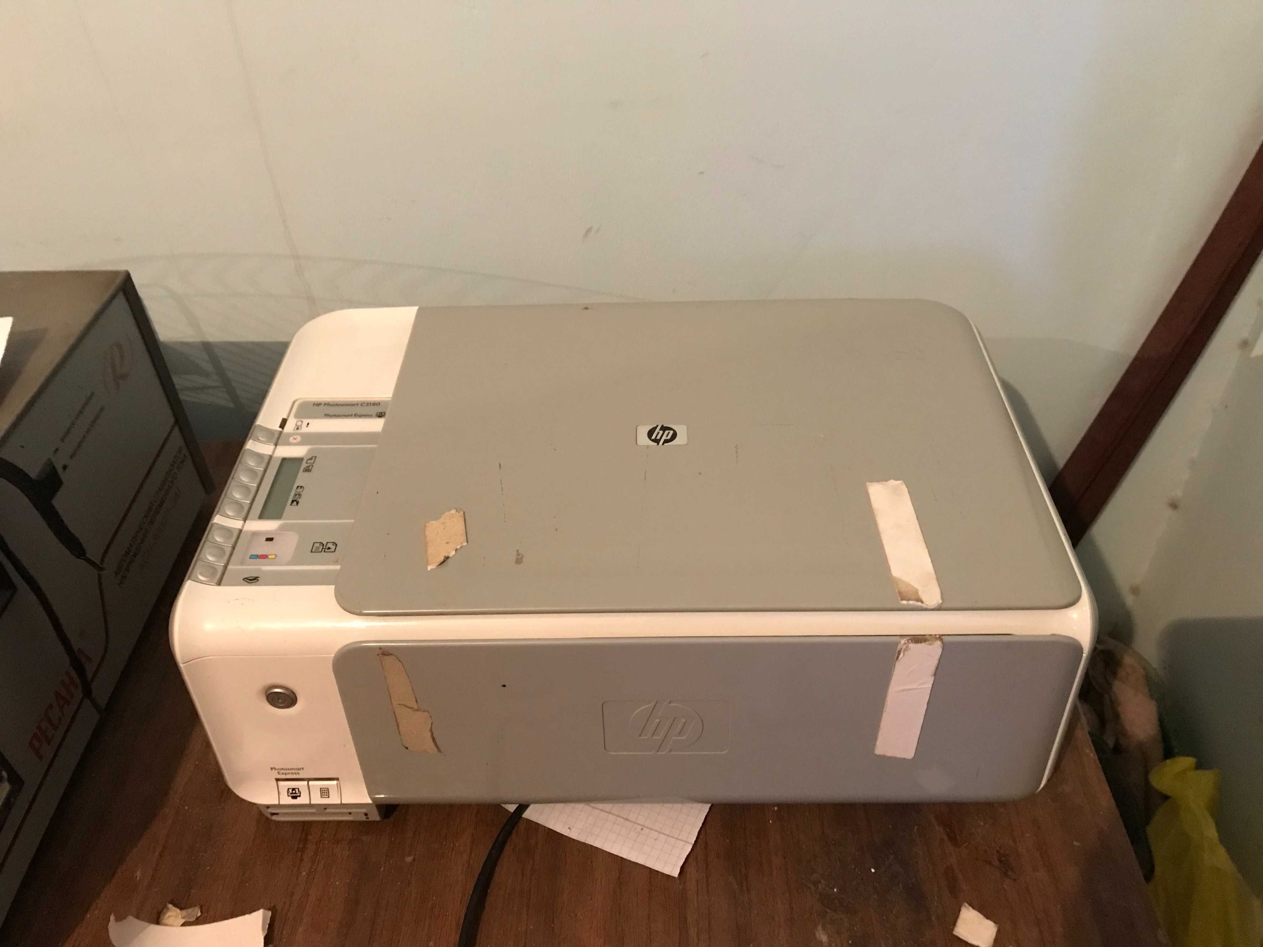 Новый цветной принтер, сканер, копир HP Photosmart C3180