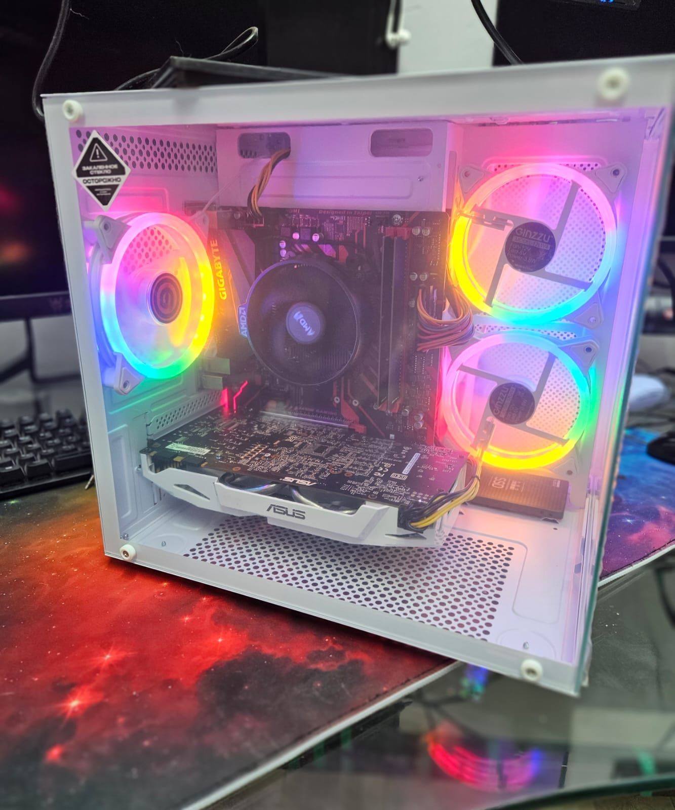 Игровой Компьютер Ryzen 7/16GB DDR4/1200Gb/1070(8gb)/новый корпус/M2!