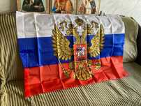Продам новый флаг - России с гербом